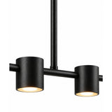 Lámpara de Techo Trait Negro 20x18.5cm de Cinco Luces Ajustable de Luz Cálida con Bombillo LED