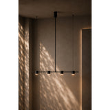 Lámpara de Techo Trait Negro 20x18.5cm de Cinco Luces Ajustable de Luz Cálida con Bombillo LED