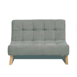 Sofá Segovia Gris 80x95cm de Dos Puestos Antifluido sin Apoya Brazos