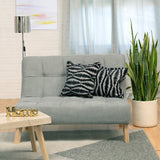 Sofá Segovia Gris 80x95cm de Dos Puestos Antifluido sin Apoya Brazos