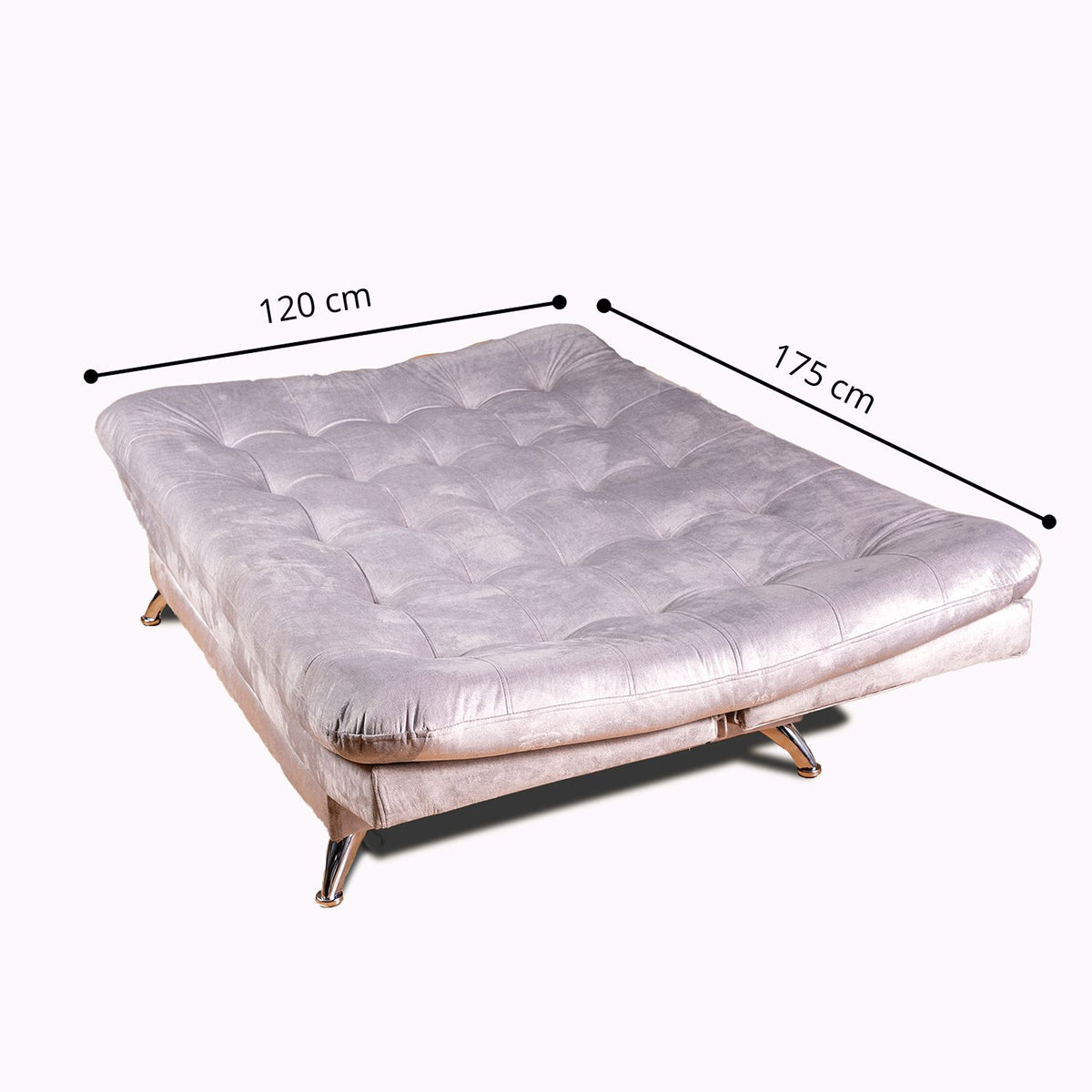 Sala Valencia Gris y Salmón 120x90cm de Seis Puestos Antifluido con Sillas Reclinables