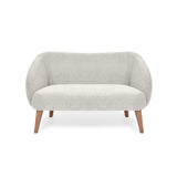 Sofá Astra Multicolor y Matiz Caoba 130x77cm de Dos Puestos con Apoya Brazos