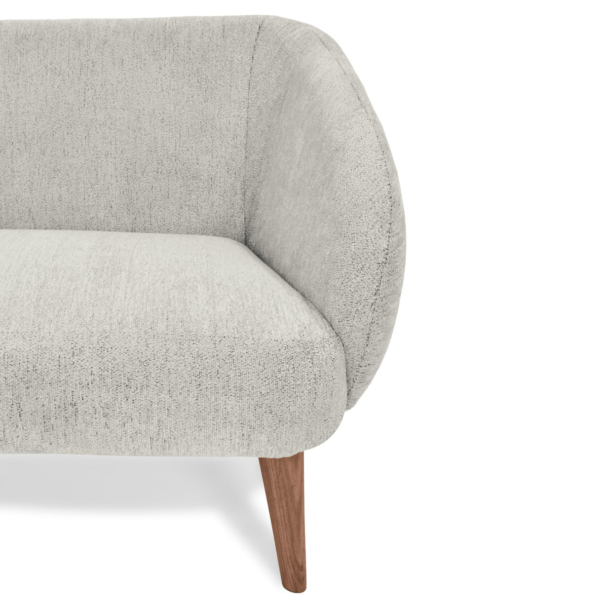Sofá Astra Multicolor y Matiz Caoba 130x77cm de Dos Puestos con Apoya Brazos
