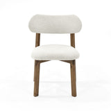 Silla de Comedor Saudi Multicolor y Matiz Caoba 58x82cm de Asiento Ovalado sin Espaldar y sin Apoya Brazos