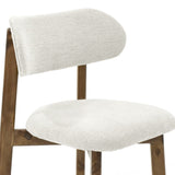 Silla de Comedor Saudi Multicolor y Matiz Caoba 58x82cm de Asiento Ovalado sin Espaldar y sin Apoya Brazos