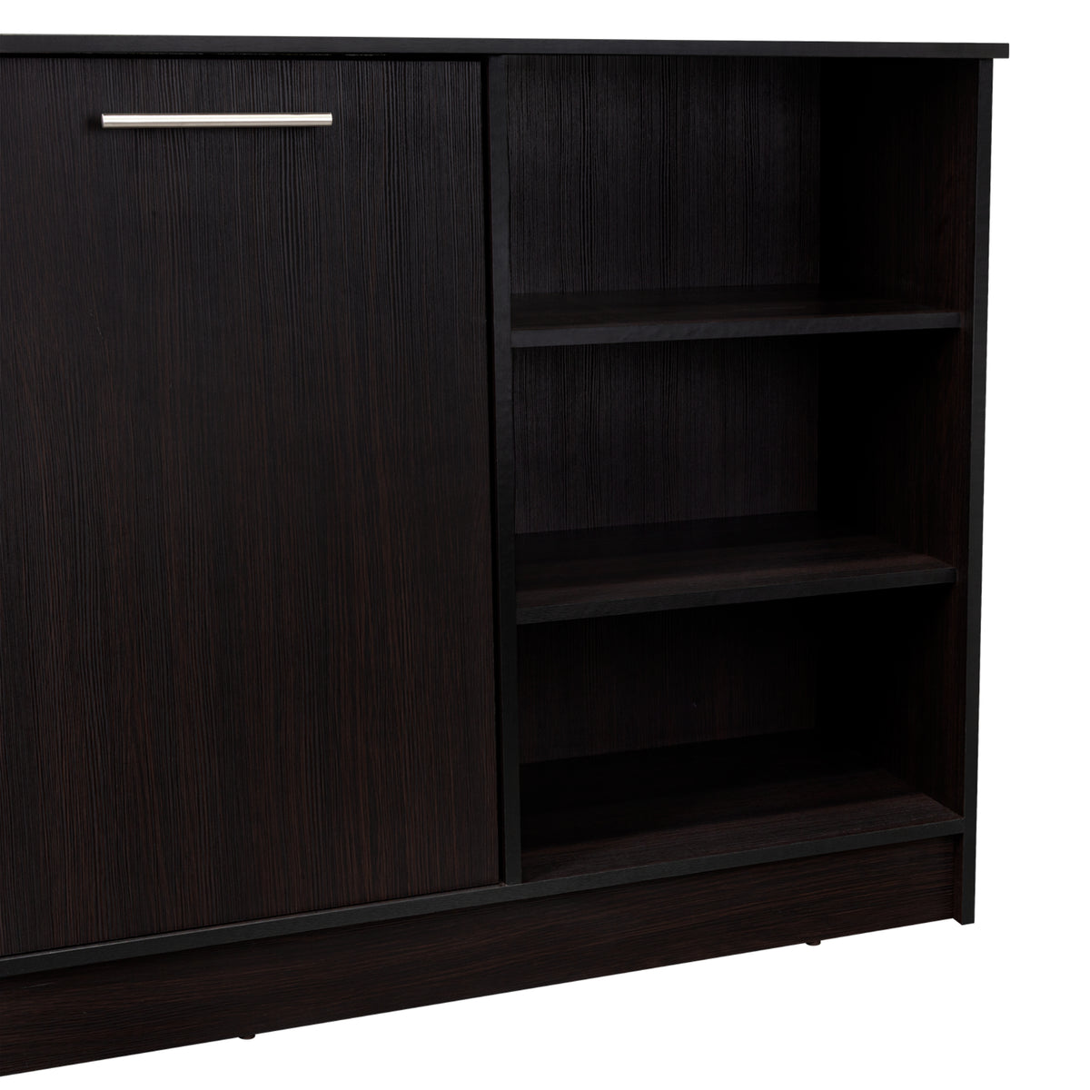 Isla de Cocina Ginger Wengue 150x90.6cm Con Seis Compartimientos