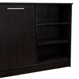 Isla de Cocina Ginger Wengue 150x90.6cm Con Seis Compartimientos