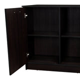 Isla de Cocina Ginger Wengue 150x90.6cm Con Seis Compartimientos