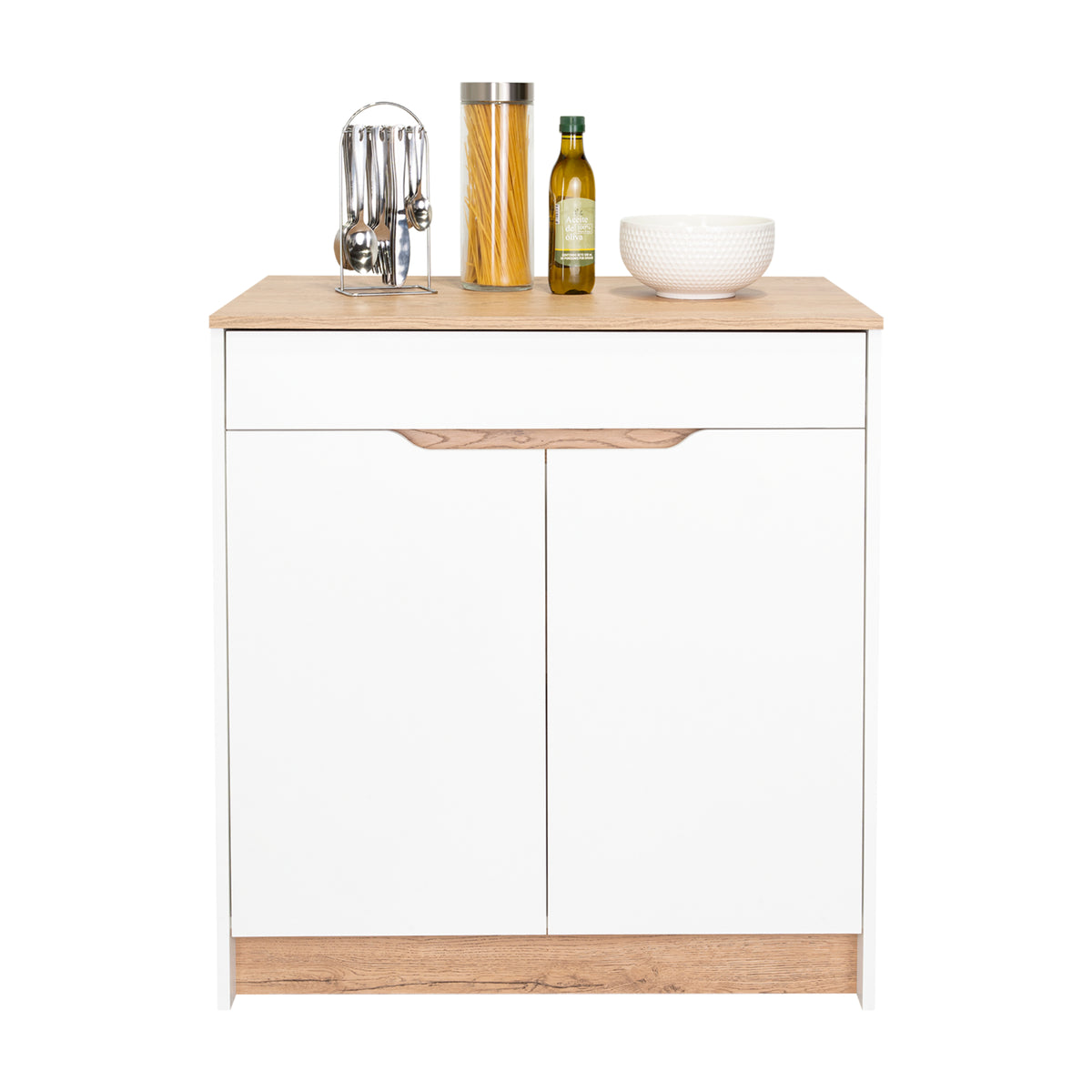 Mueble Inferior de Cocina Soler Blanco Moderno 52x89cm