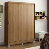Closet Luke Marron 120x192cm con Dos Cajones y con Tres Entrepaños