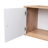 Rack de TV Noah Macadamia 120x44cm Para TV Hasta 50 Pulgadas con Un Cajón