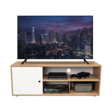 Rack de TV Noah Macadamia 120x44cm Para TV Hasta 50 Pulgadas con Un Cajón