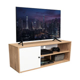 Rack de TV Noah Macadamia 120x44cm Para TV Hasta 50 Pulgadas con Un Cajón