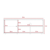 Rack de TV Noah Macadamia 120x44cm Para TV Hasta 50 Pulgadas con Un Cajón