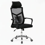 Silla de Oficina X57 Negro 57.5x111cm con Apoyabrazos con Soporte Lumbar y con Apoya Cabezas