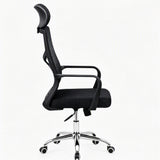 Silla de Oficina X57 Negro 57.5x111cm con Apoyabrazos con Soporte Lumbar y con Apoya Cabezas