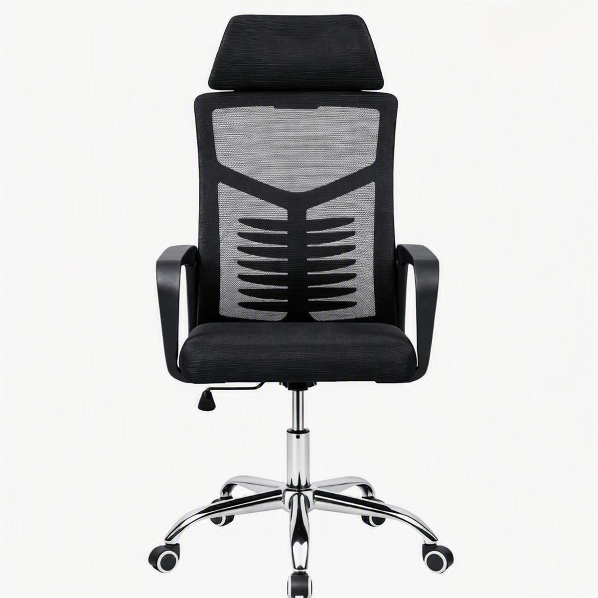 Silla de Oficina X57 Negro 57.5x111cm con Apoyabrazos con Soporte Lumbar y con Apoya Cabezas