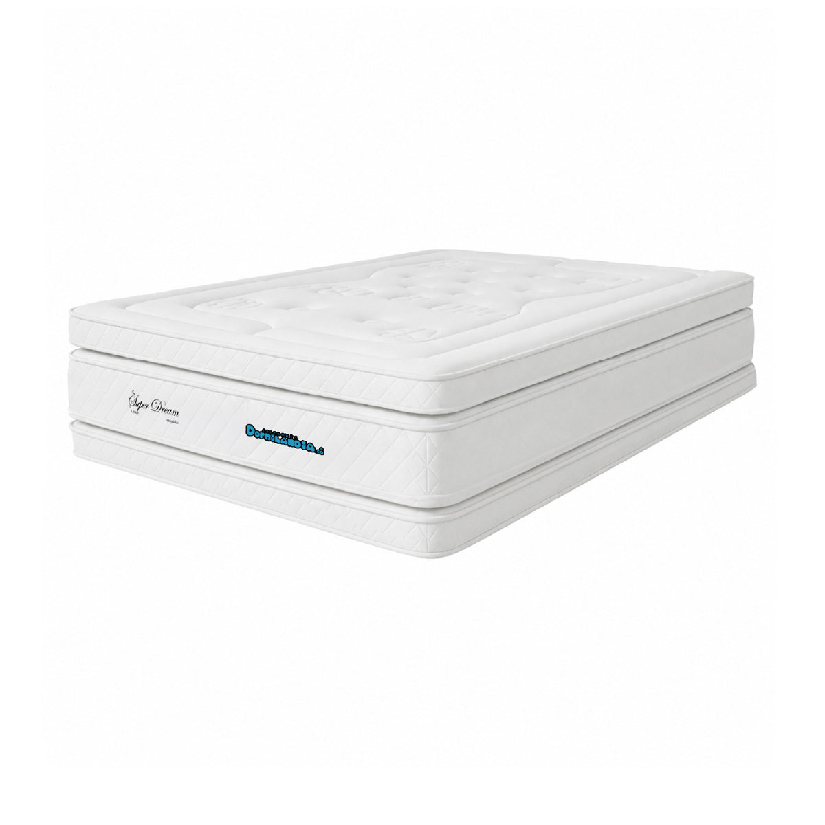 Colchón Super Dream Blanco Doble 140 X 190 Cm Firmeza Firme Doble Faz