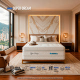 Colchón Super Dream Blanco Doble 140 X 190 Cm Firmeza Firme Doble Faz