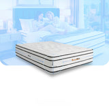 Colchón Pocket Infinity Blanco Semidoble 120 X 190 Cm Firme Doble Faz