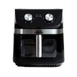 Freidora de Aire Home Elements Megafryer Max Negro y Plata 35.5x34.2cm de 8 Litros