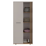 Closet Vance Fresno Europeo y Capri 80x178cm con Una Puertas y con Cuatro Entrepaños