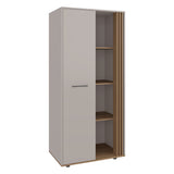 Closet Vance Fresno Europeo y Capri 80x178cm con Una Puertas y con Cuatro Entrepaños