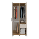 Closet Vance Fresno Europeo y Capri 80x180cm con Una Puertas y con Cuatro Entrepaños