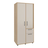 Closet Vance Fresno Europeo y Capri 80x180cm con Una Puertas y con Cuatro Entrepaños