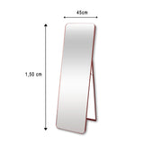 Espejo de Piso Oslo Cobre 45x150cm Rectangular con Marco Metálico