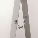 Espejo de Piso Oslo Plata 45x150cm Rectangular con Marco Metálico