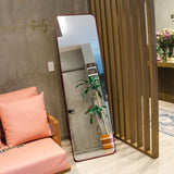 Espejo de Piso Oslo Cobre 45x160cm Rectangular con Marco Metálico