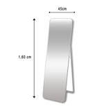 Espejo de Piso Oslo Plata 45x160cm Rectangular con Marco Metálico