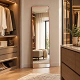 Espejo de Piso Oslo Cobre 50x170cm Rectangular con Marco Metálico