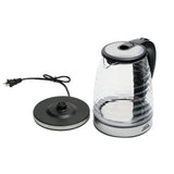 Hervidor Eléctrico de Agua Home Elements Blue Glass Plata 17x24cm de 2 Litros 1500 W con Apagado Automático