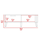 Mesa de centro rectangular fresno europeo y capri en MDP 120x60 cm