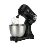 Batidora de pedestal negra Home Elements 3 L 300 W con tazón de acero inoxidable
