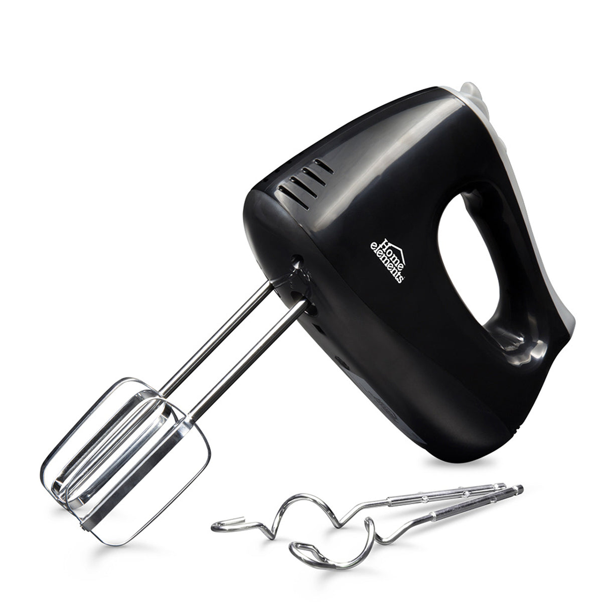 Batidora negra Home Elements 180 W con 12 velocidades