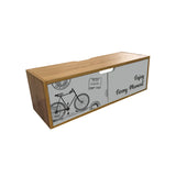 Repisa flotante infantil madera natural y gris en melamina 63x22 cm