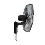 Ventilador de pared negro 18 pulgadas 85 W con 3 velocidades