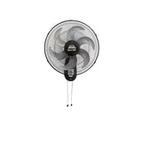 Ventilador de pared negro MaxiFlow 16 pulgadas 75 W con oscilación