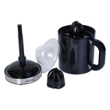 Exprimidor de Naranja Home Elements Negro 13.6x22cm de 1.4 Litros con Dos Conos intercambiables y con Base Antideslizante