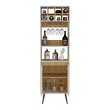 Bar Aranjuez Fresno Europeo y Capri 53x178cm con Diez Compartimientos y Ocho Portabotellas