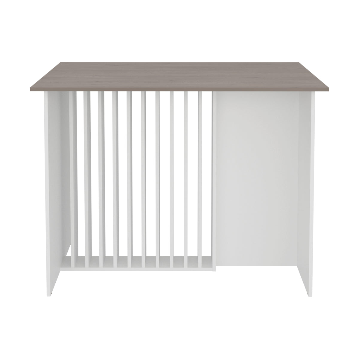 Barra de cocina blanca Cannolo en MDP 120x90 cm