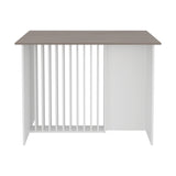 Barra de cocina blanca Cannolo en MDP 120x90 cm