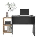 Escritorio wengué y fresno Stella Plus con organizador 126.9 cm