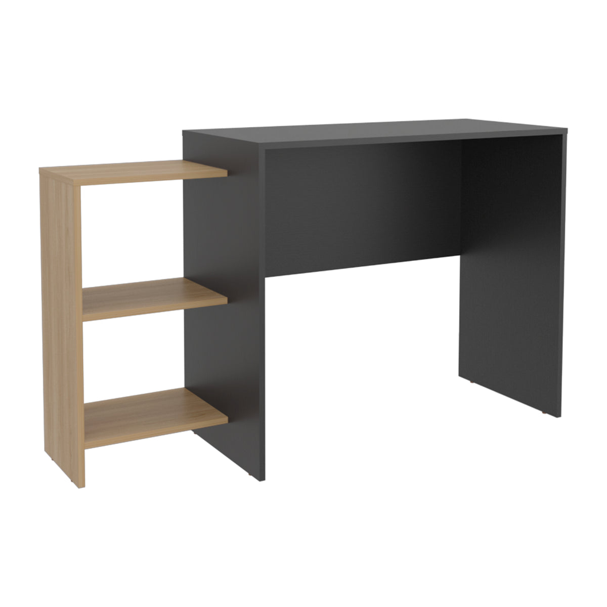 Escritorio wengué y fresno Stella Plus con organizador 126.9 cm