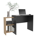Escritorio wengué y fresno Stella Plus con organizador 126.9 cm