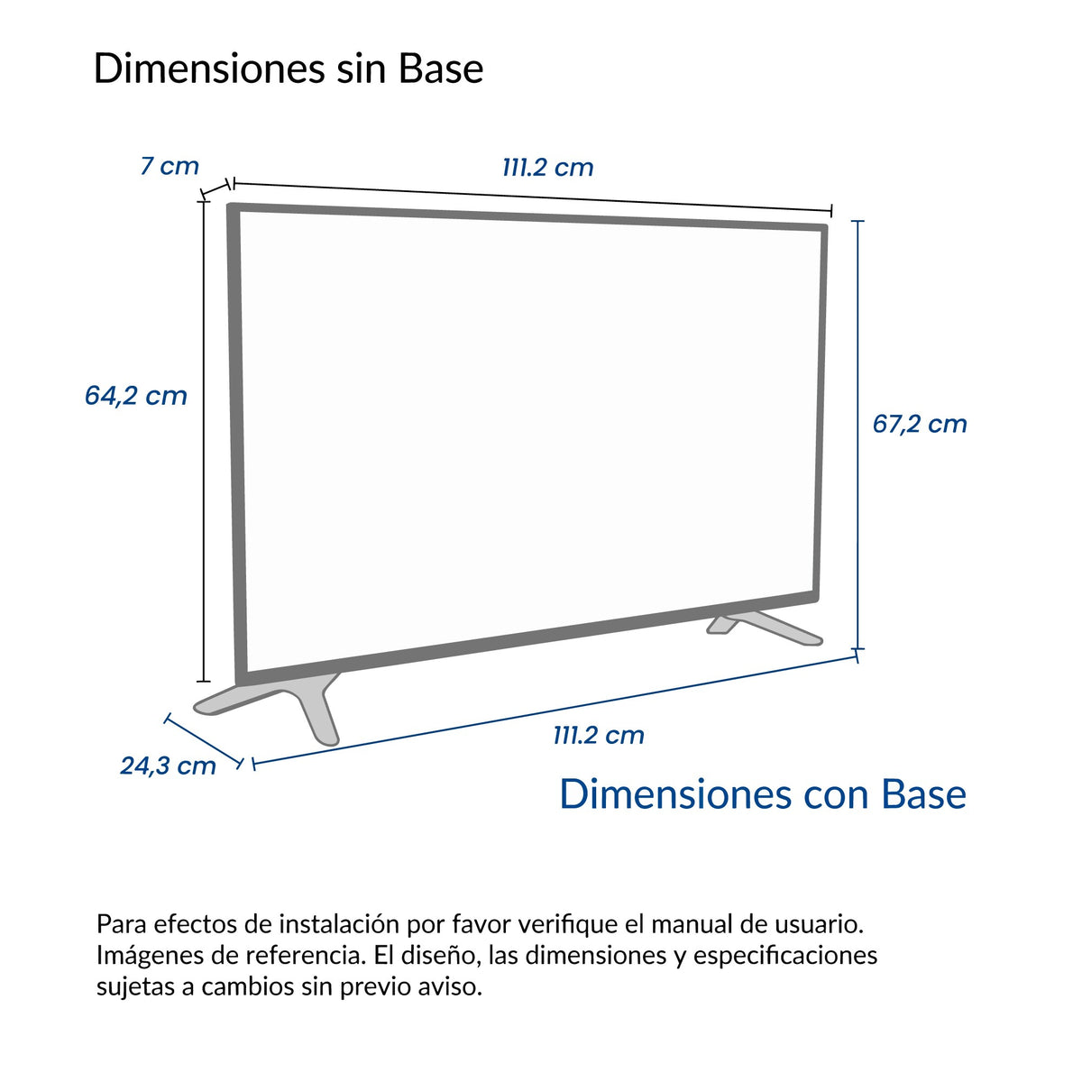 Televisor Challenger negro QLED 4K Google TV 50 pulgadas 130 W