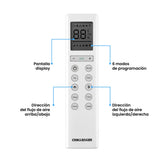 Aire acondicionado Challenger inverter blanco 115 V 12000 BTU 1160 W con temporizador